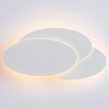Миниатюра фото настенный светодиодный светильник arte lamp trio a1719ap-1wh | 220svet.ru