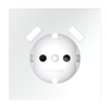Миниатюра фото накладка для розетки с заземлением и защитными шторками, с usb a+a voltum s70 vls000902 (белый матовый) | 220svet.ru