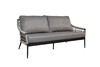 Миниатюра фото диван двухместный уличный "марра" темно-серый garda decor 39ar-10628 | 220svet.ru