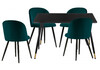 Миниатюра фото обеденная группа woodville cельда black / green 579063 | 220svet.ru