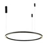 Миниатюра фото подвесной светодиодный светильник crystal lux fortuna sp88w led black | 220svet.ru