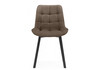 Миниатюра фото стул на металлокаркасе woodville челси коричневый / черный 632536 | 220svet.ru