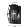 Миниатюра фото уличный настенный светильник favourite keg 4849-1w | 220svet.ru