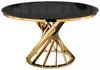 Миниатюра фото обеденная группа woodville вандер black / gold 599481 | 220svet.ru