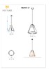 Миниатюра фото потолочная люстра myfar finn mr2450-1p | 220svet.ru