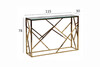 Миниатюра фото консоль прозрачное стекло/золото garda decor gy-cst2051214gold | 220svet.ru