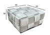 Миниатюра фото пуф плетеный велюр светло-бежевый garda decor n-puf-222 svb | 220svet.ru