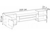 Миниатюра фото тв-тумба woodville лисмор белый / бетон светлый 563524 | 220svet.ru