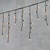 Миниатюра фото гирлянда бахрома 3,1 x 0,5 м экстра тепло-белая 220в, 120 led, провод черный каучук, ip65 ltc ll120-1-2eww | 220svet.ru