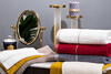 Миниатюра фото полотенце орсетто бордовое 70*140 garda decor 119val-11148 | 220svet.ru