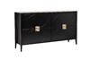 Миниатюра фото комод черный garda decor 151sv-00001 | 220svet.ru