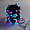 Миниатюра фото гирлянда «шарики» 10м rgb 220b, диаметр шарика 18мм, 100 led, провод черный пвх, ip65 ltc mb100-1-2rgb | 220svet.ru