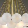 Миниатюра фото подвесная люстра ilamp globe 10099p/3-d800 gl-wh | 220svet.ru