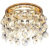Миниатюра фото встраиваемый светильник ambrella light crystal k3221 cl/g | 220svet.ru