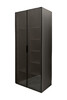 Миниатюра фото шкаф двухдверный с полками цвет серый кобальт garda decor gd-10013-6-2(тонировка) | 220svet.ru