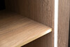 Миниатюра фото шкаф двухдверный с полками garda decor gd-10013/1-3(тонировка) | 220svet.ru