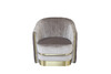 Миниатюра фото кресло велюровое серо-коричневое garda decor 87yy-1890-1 brn | 220svet.ru