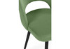 Миниатюра фото стул на металлокаркасе woodville курбис фисташковый (zd 651) / черный 642939 | 220svet.ru