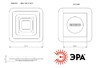 Миниатюра фото потолочный светодиодный светильник эра spb-6 geo 3 rc75 б0050922 | 220svet.ru