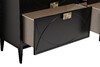 Миниатюра фото комод черный garda decor 151sv-00001 | 220svet.ru