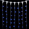 Миниатюра фото гирлянда занавес 1 x 6 м синий 220в, 600 led, провод прозрачный пвх, ip54 ltc pcl601-10-2b | 220svet.ru
