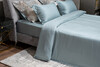 Миниатюра фото простыня тенсель бирюзовая 240*250 garda decor 144hf-70603 | 220svet.ru