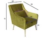 Миниатюра фото кресло велюр оливковый с подушкой garda decor 87yy-1914 olv | 220svet.ru