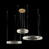 Миниатюра фото подвесной светильник loft it crystal ring 10135/3 gold | 220svet.ru