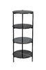 Миниатюра фото стеллаж черный garda decor 30b-stel-961 | 220svet.ru
