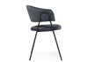 Миниатюра фото стул на металлокаркасе woodville криспиан темно-серый / черный 619202 | 220svet.ru