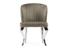 Миниатюра фото стул woodville edwin light beige / steel 15389 | 220svet.ru