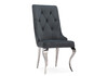 Миниатюра фото стул woodville viki dark grey / steel 15386 | 220svet.ru