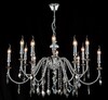 Миниатюра фото подвесная люстра crystal lux mercedes sp6+6 chrome/smoke | 220svet.ru