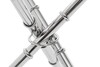 Миниатюра фото стол журнальный стекло garda decor 13rx6035-silver | 220svet.ru
