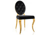 Миниатюра фото обеденная группа woodville вандер black / gold 599481 | 220svet.ru