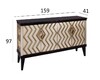Миниатюра фото комод со столешницей из натуральн. камня garda decor art-1973-s | 220svet.ru