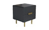 Миниатюра фото тумбочка серая garda decor 40ad-cb0005a | 220svet.ru