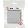 Миниатюра фото розетка эра arktik 16-2103-03 с заземлением 2p+e schuko со шторками с крышкой 16а-250в алюминий б0070436 | 220svet.ru