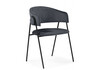 Миниатюра фото стул на металлокаркасе woodville криспиан темно-серый / черный 619202 | 220svet.ru