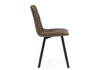 Миниатюра фото стул на металлокаркасе woodville чилли коричневый / черный 631644 | 220svet.ru
