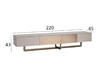 Миниатюра фото тумба под телевизор garda decor 58db-tv14803 | 220svet.ru