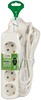 Миниатюра фото удлинитель электрический эра udl-10-430-e greenline 4 розетки с заземлением 3м пвс 3x0.75мм2 б0065061 | 220svet.ru