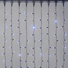 Миниатюра фото гирлянда занавес 2 x 2 м синий 220в, 400 led, провод черный каучук 2,3мм, ip65 ltc eco402-1-2b | 220svet.ru