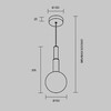 Миниатюра фото подвесной светильник maytoni orotte mod520pl-01bs | 220svet.ru