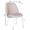 Миниатюра фото стул экокожа бежевая garda decor 30c-dx-2100 | 220svet.ru