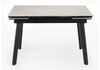 Миниатюра фото керамический стол раскладной 140(200)х80 woodville норман carmen light grey / черный 625826 | 220svet.ru