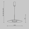 Миниатюра фото подвесной светодиодный светильник maytoni el mod041pl-l15w3k1 | 220svet.ru