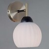 Миниатюра фото светильник настенный illumico il0579-1wsq-25 bk ab trento | 220svet.ru