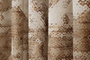 Миниатюра фото портьера bromley бежевый 275*260 garda decor 121gd-00028 | 220svet.ru