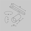 Миниатюра фото трековый магнитный светодиодный светильник maytoni focus led tr032-4-5w3k-m-ds-bbs 3000-6000к | 220svet.ru
